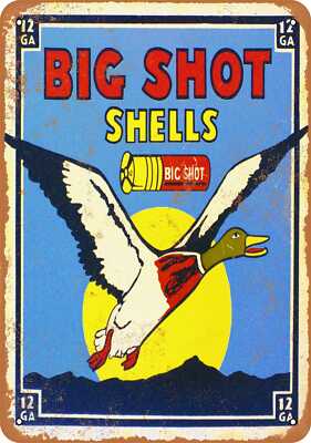 METAL SIGN - Big Shot Shells Ammunition - Vintage Look Reproduction | eBay