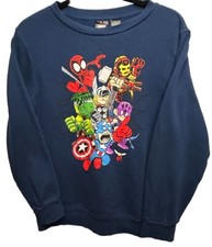 Marvel Comics Avengers Sweatshirt XL Flash Hulk Spiderman C America Hero's
