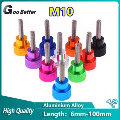 GOO BETTER Knurled Thumb Screw M10 Hand Tighten Screw Hand Grip Knob Bolt For Case Cover