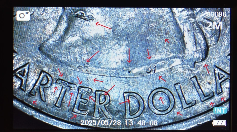 2016 P Theodore Roosevelt Quarter Die Cracks-Die Chips Double Die Error - Image 4 of 4