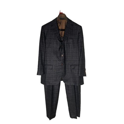 Pantalon Jean Kiton - Taille US 38 / EU 54, Marron, En Lyocell Et Coton, Neuf Avec étiquettes