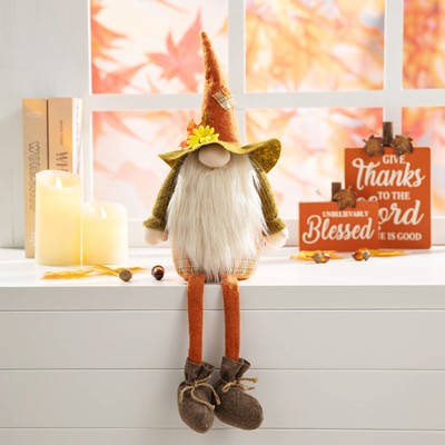 Glitzhome Handmade Swedish Tomte Fall Halloween Christmas Elf Gifts Fabric Gn...