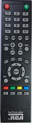Original New Technicolor by RCA  TV Remote for most Technicolor RCA LED LCD TVs