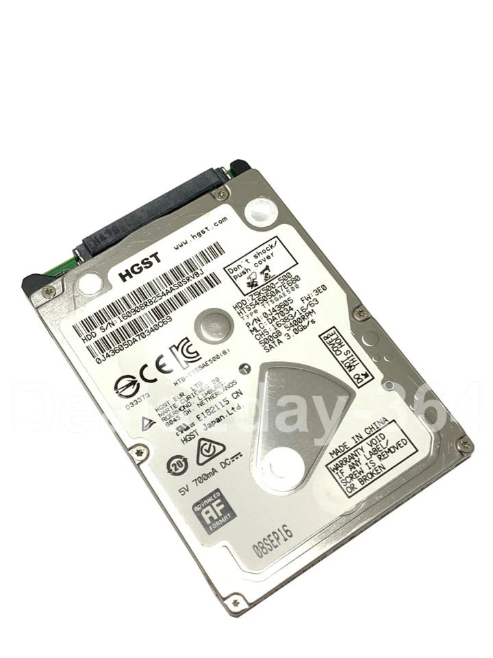 LOT of 5 HGST 500GB SATA 2.5" 5400RPM Drive for Laptops, PS3,4 XBOX S One - Image 2 of 2