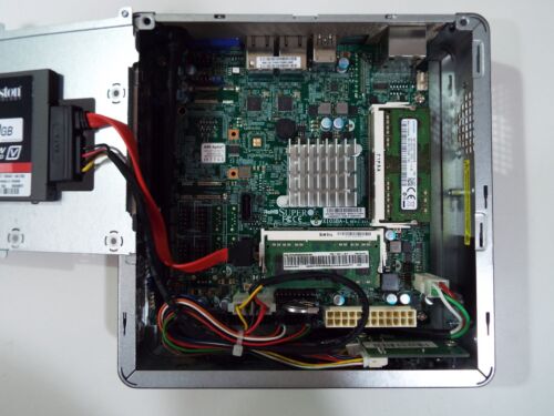 Supermicro X10SBA-L CSE-101S Mini-itx Server Celeron J1900 + 8GB RAM + 120GB SSD - Picture 4 of 9