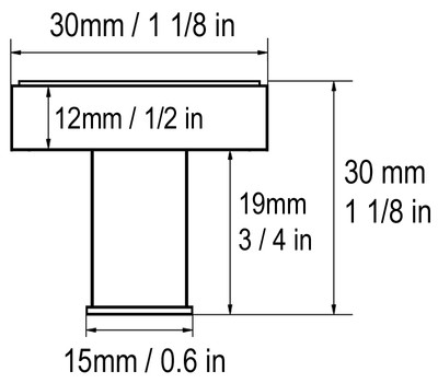 Alzassbg 10 Pack Oil Rubbed Bronze Cabinet Knobs, 1.3 Inch(32