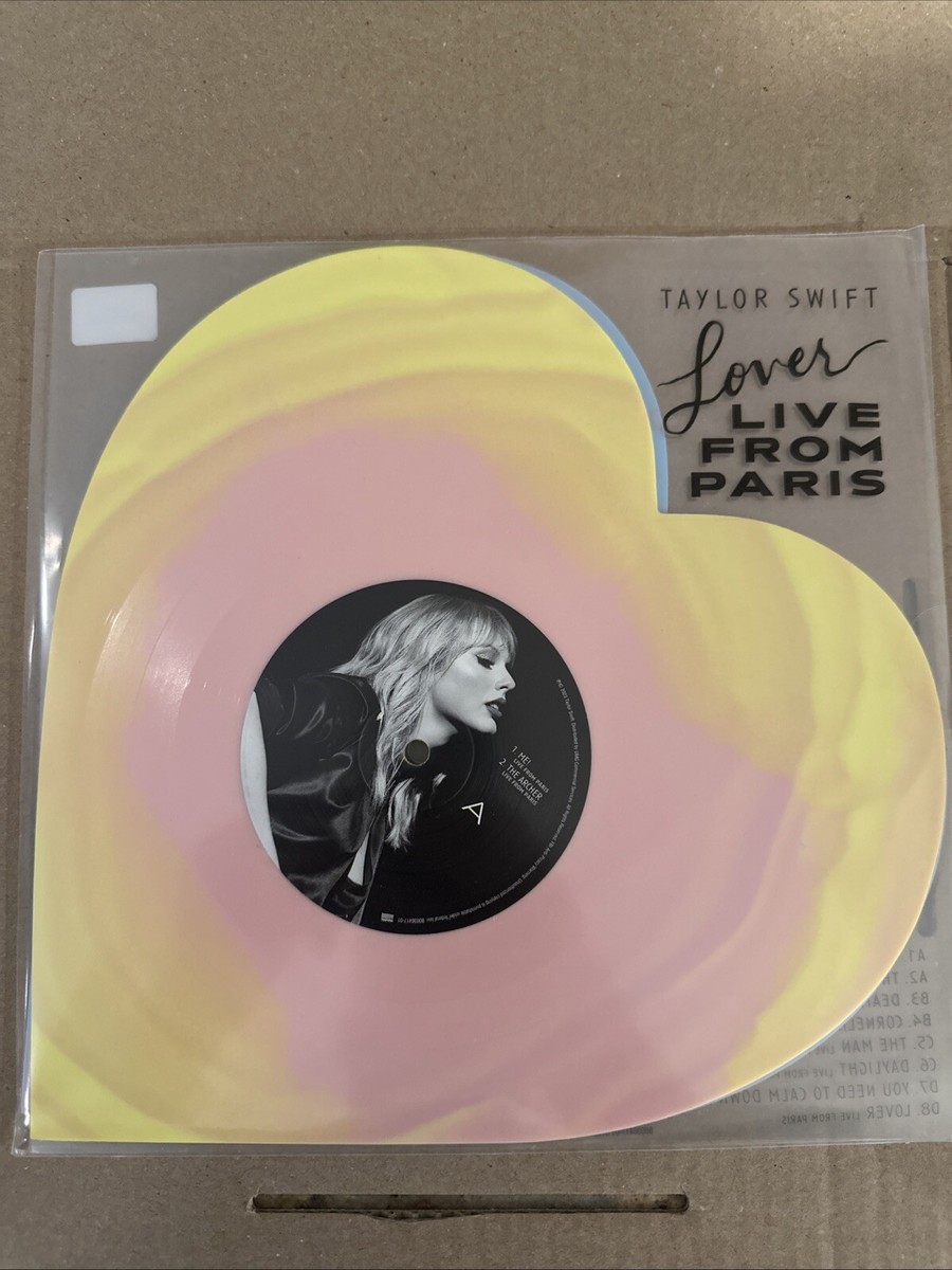Taylor Swift Lover (Live From Paris) Heart Shaped Vinyl ON HAND