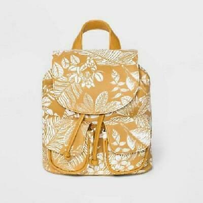 backpack with drawstring and flap