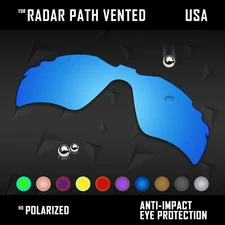 Anti Scratch Polarized Replacement Lenses for-Oakley Radar Path Vented Options