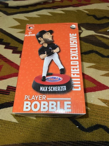MLB MAX SCHERZER NEW YORK METS Black Jersey Apple Bobblehead CITI Exc. 107/144