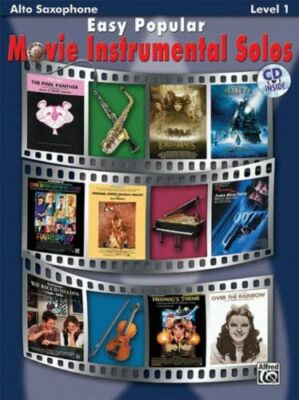 ''EASY POPULAR MOVIE INSTRUMENTAL SOLOS'' ALTO SAXOPHONE MUSIC BOOK NEW SALE SAX!