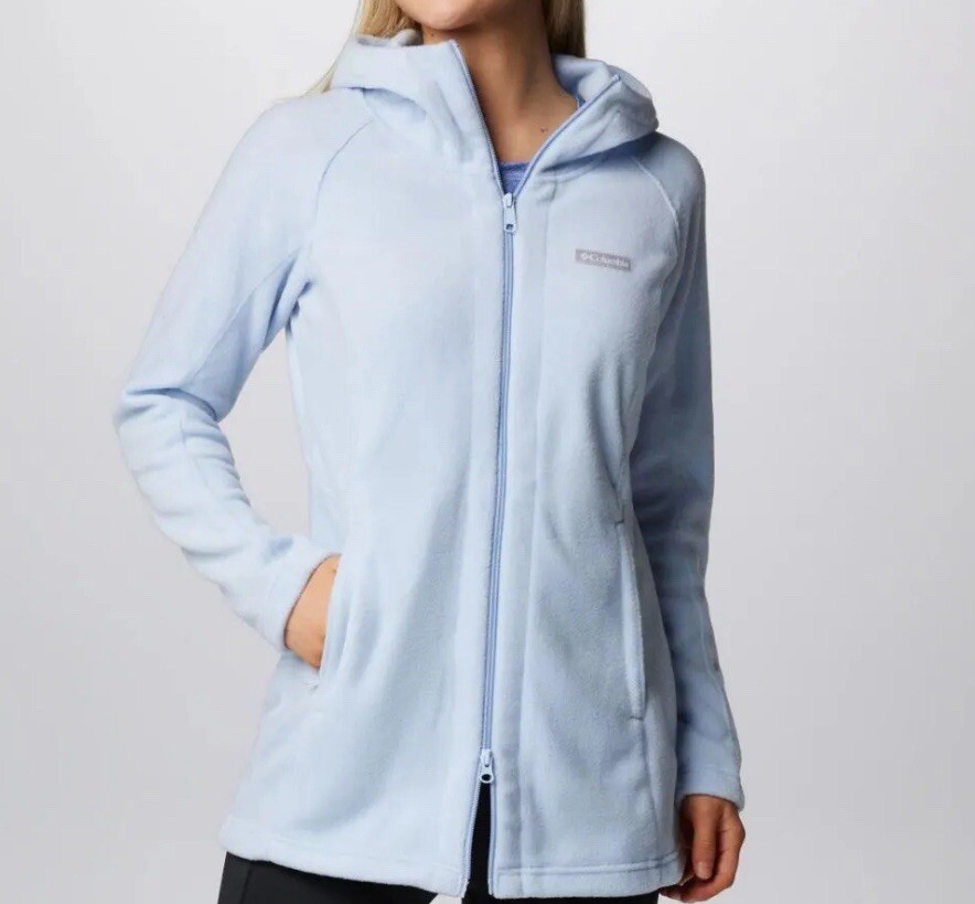 Columbia Benton Springs Fleece Hoodie Light Blue Size M