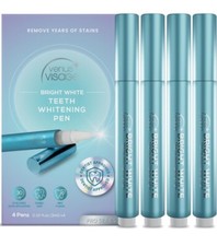 New Venus Visage Teeth Whitening Pen 4 Pens 40 Uses Enamel Safe Mint EXP 01/26