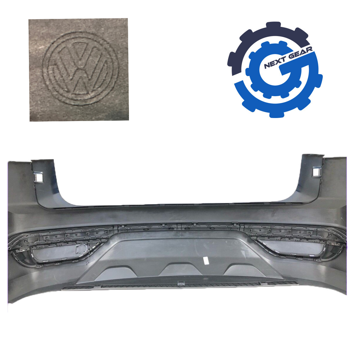 OEM Full Rear Bumper Blue 2020-2023 Volkswagen Atlas Cross Sport