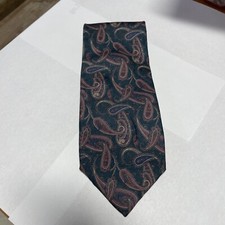 Bert Pulitzer Collector's Edition Mens Hand Printed Silk Foulard Tie Made In USA