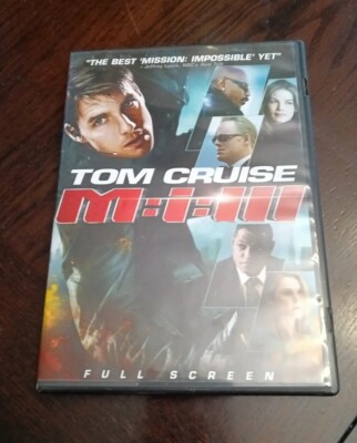 Mission Impossible III (2006, DVD) Tom Cruise Used Nice Shape Fast Shipping Film