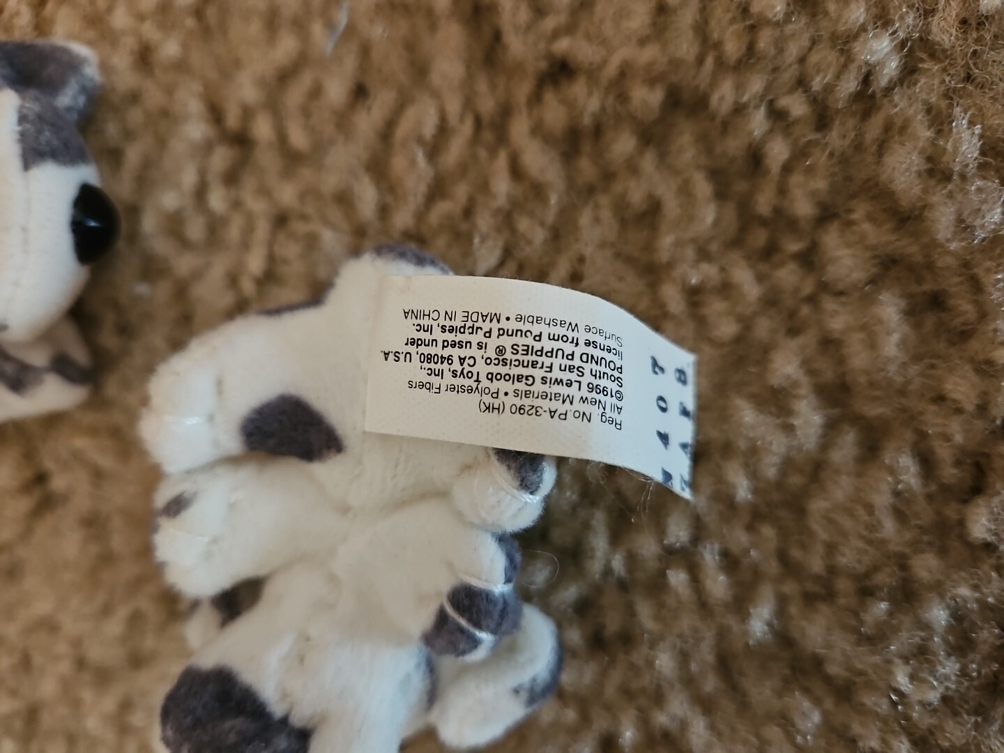4 Vintage 1995 Mini Pound Puppies Approx. 3"