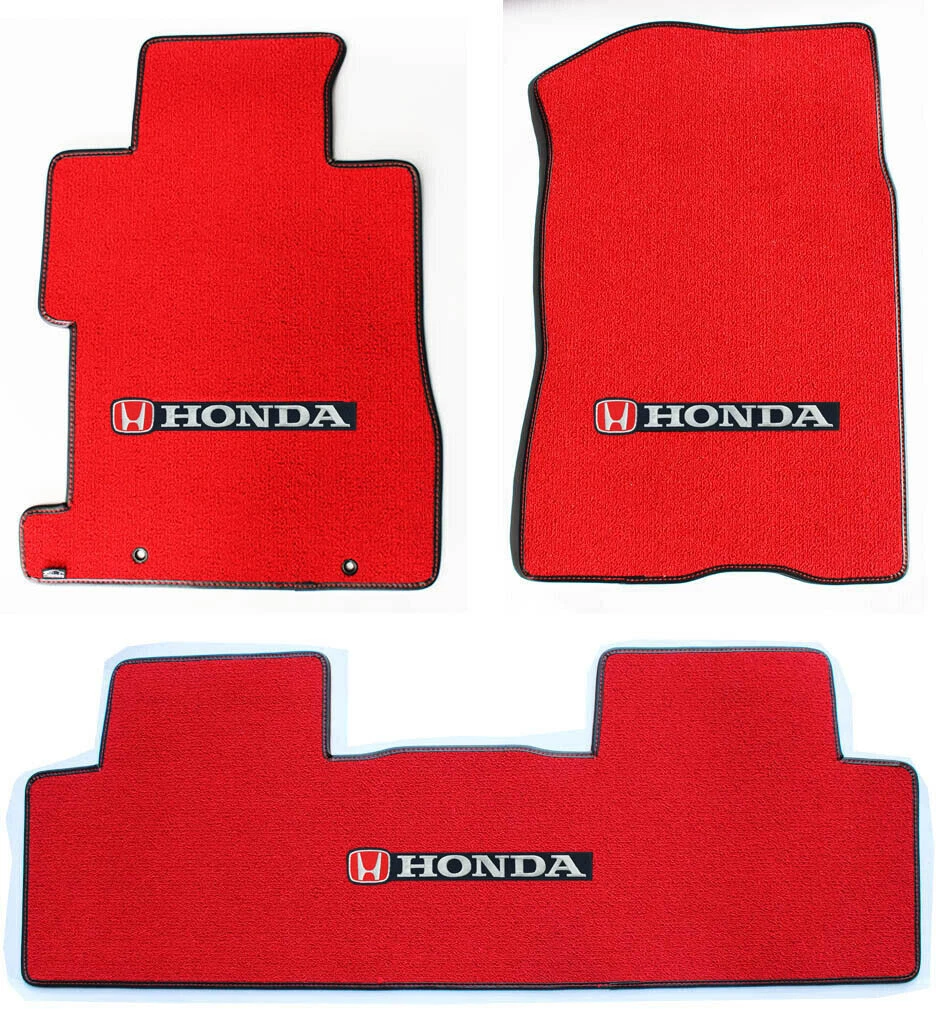 New 2006 2023 Honda Civic Carpet Floor Mats Set Embroidered Logo