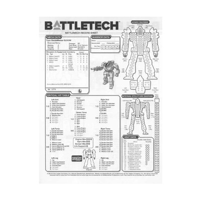 Reinforcements Record Sheet Book 1 SW (New)