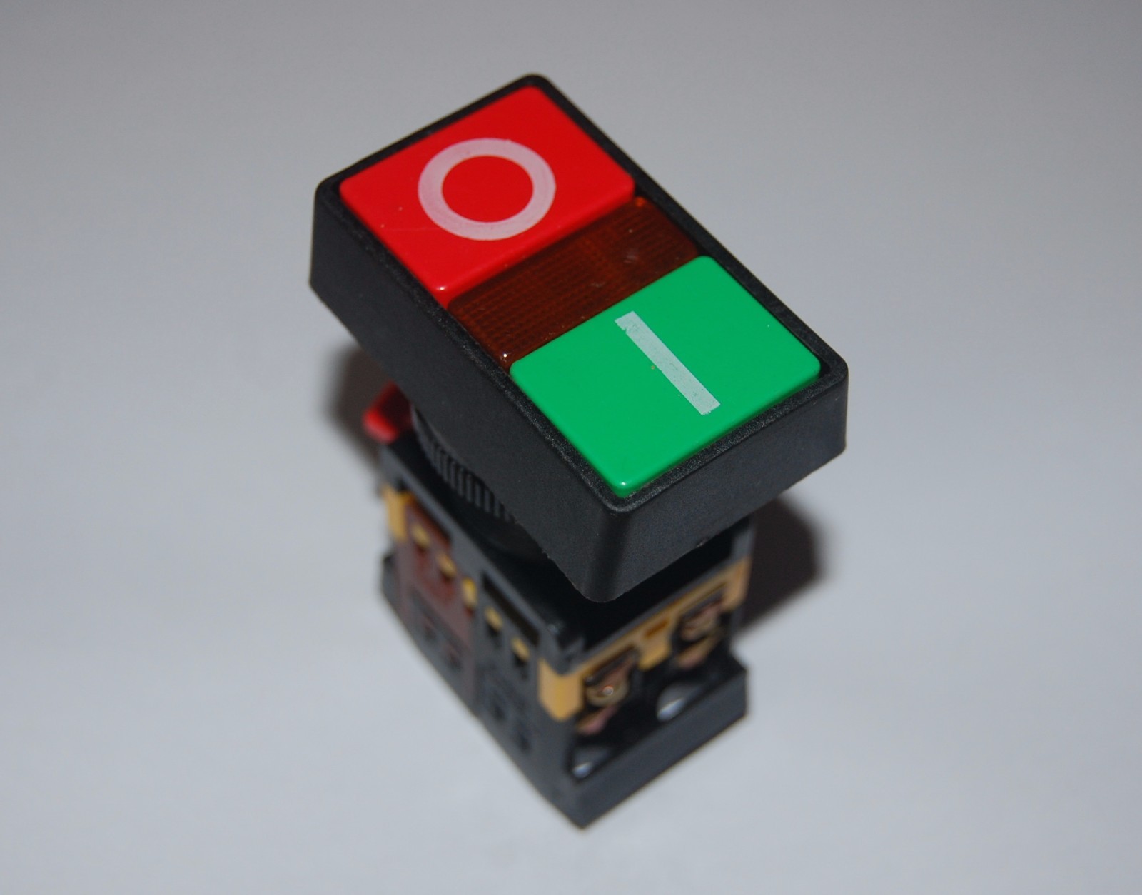 30MM Double head On Off Red Green PUSHBUTTON SWITCH with 220V AC LED Light