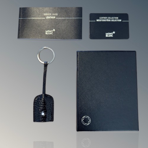 MONTBLANC Kroko Leder Schlüsselanhänger mit mini Glockenfach z.B. für Stick -43 - Bild 8 von 9