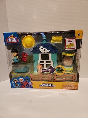 Dino Ranch Hatchery Adventure Set -  Light Up Dino Egg Incubator - 12 pc Playset