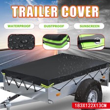 6ft x 4ft Trailer Cover Only, 83x122x13cm,Heavy Duty PVC Canvas Waterproof 6 x 4
