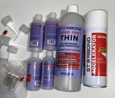 CA Cyanoacrylate Glue 16oz EM-02 Super Fast Thin starbond 6oz Accelerator