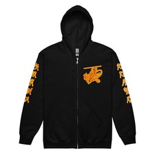 Forged in Fire Retro MMA Zip Hoodie | Mixed Martial Arts Combat Sweatshirt