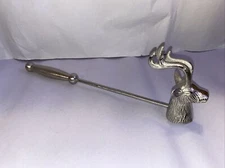 North Spruce Lane Silver Toned Reindeer Candle Snuffer -Holiday Winter Christmas