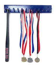 MWCSPORTS Baseball Bat Rack Holder Display Hold up to 11 Mini Bats Award Medals