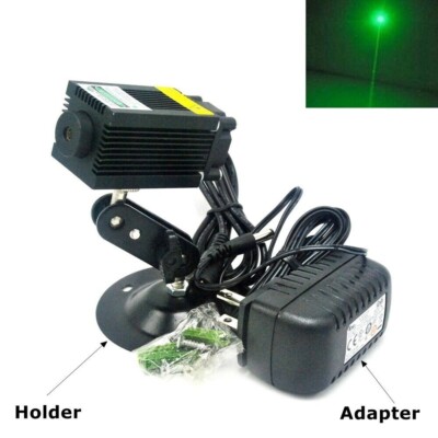 532nm 100mw grünes Lasermodul Fokus Punkt Raum Flucht 12V Fahrer Fan