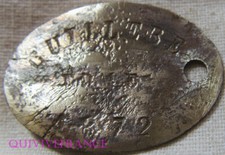 PID254 - Dog Tag Identit&auml;tsplakette Auxerre Klasse 1872