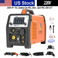 200A 6 in 1 Multi-process MIG Welder 40A Plasma Cutter Welder Combo 220V welder