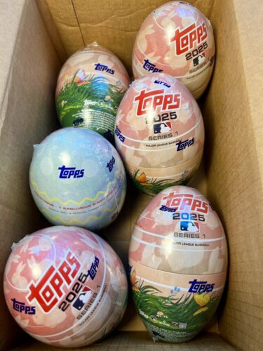 2025 Topps MLB Baseball Series 1 Easter Egg Sealed (6 Eggs) Tin Case IN HAND