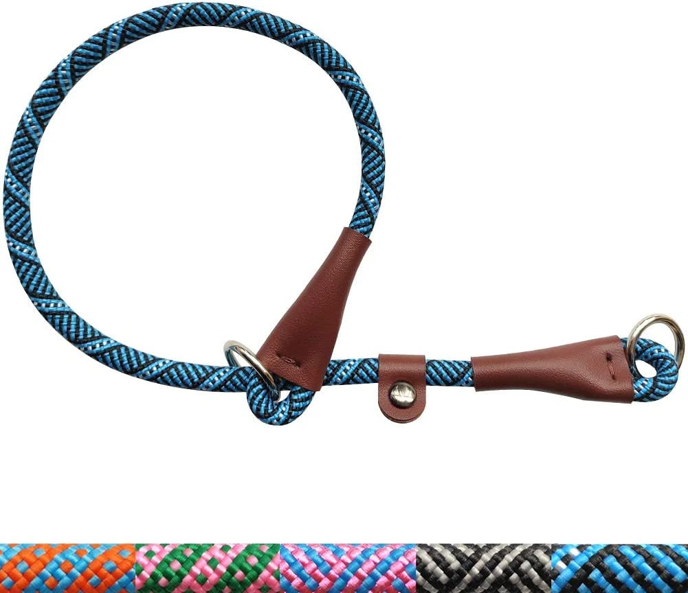 YUCFOREN Dog Slip Collar round Nylon Chock Training Collar No
