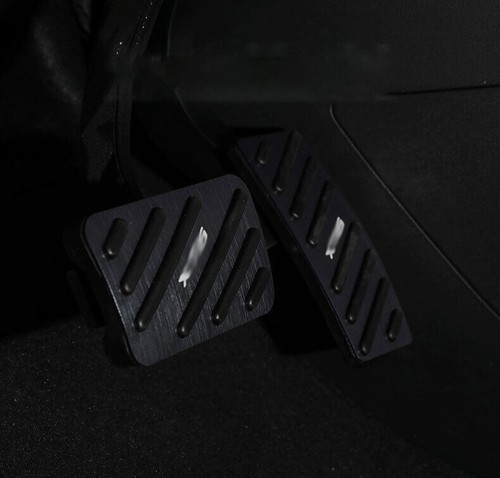 Ajuste para Cadillac XT5 2016-2020 negro aluminio acelerador pastillas de freno moldura de pedal - Imagen 5 de 7