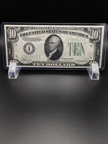 1934A$ 10 Federal Reserve Note,very nice bill. - Picture 2 of 3