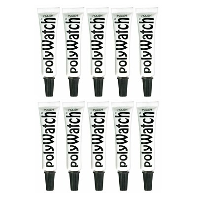 10 PK POLYWATCH Scratch Remover Polish Watch Plastic / Acrylic Crystal Glass 5g