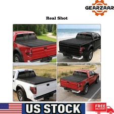 Pickup Truck Bed Cover For 2015-2026 Ford F150 F-150 5.5ft Us 4-fold New Black