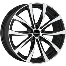 Cerchio in Lega MAK WOLF 17x7,5 ET35 5x108 Black Mirror