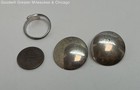 925 Sterling Disc Earrings & Bypass Ring 6.3g — photo 2