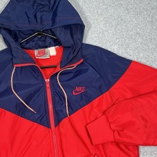 Vintage Nike Windrunner Jacket Men Medium Full Zip Colorblock 70s 80s Hooded