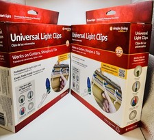  2 Simple Living Solutions Professional Universal Christmas Light Clips 100 ct