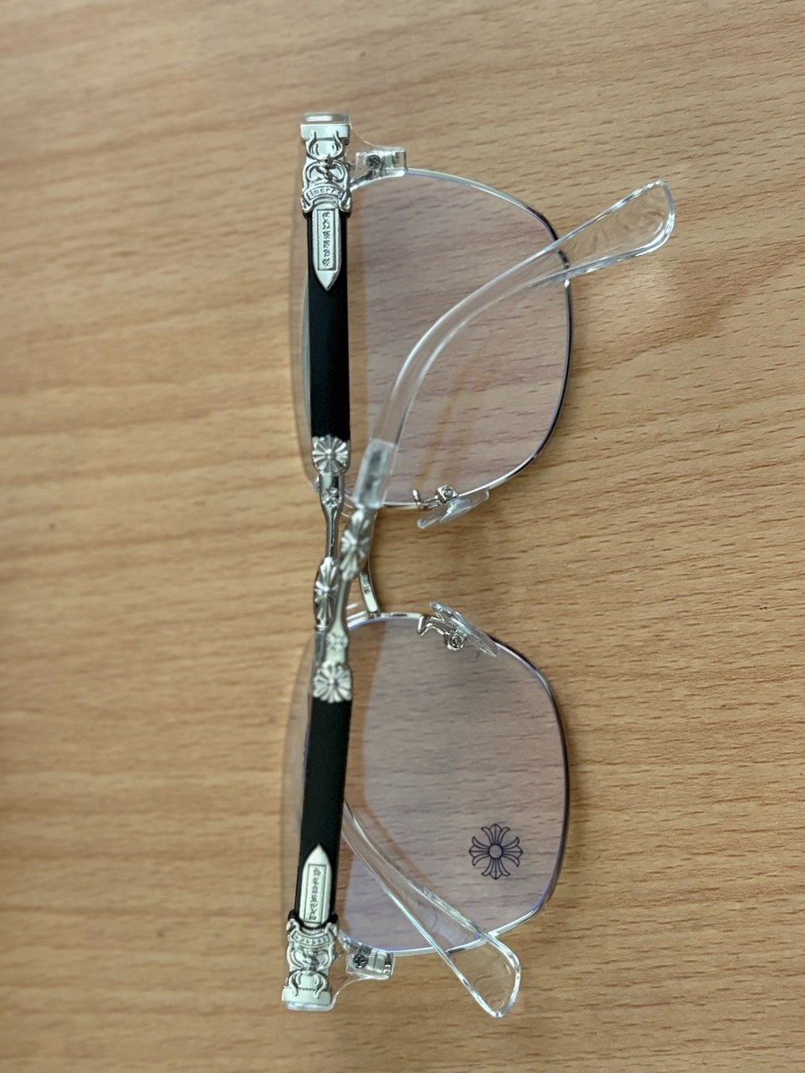 Chrome Hearts Clear Frame w/ Blue Tint Glasses | eBay