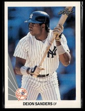 1990 Leaf Deion Sanders #359 New York Yankees