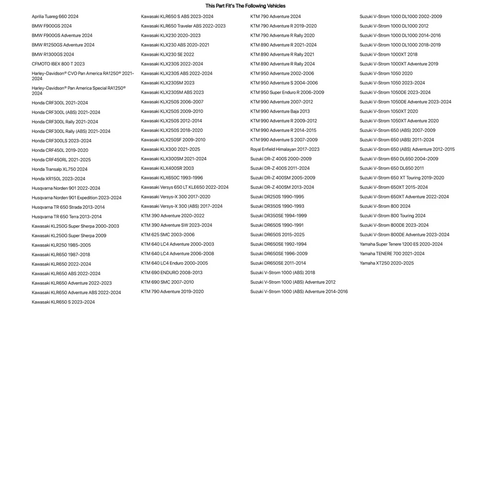 Tusk Excursion Rackless Luggage System For Suzuki DR650SE 1992-94,1996-09,2011 - Изображение 2 из 4