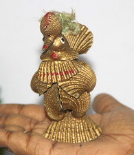 Antico 4.3 " Mare Conchiglie Gallina Figurina Fatti a Mano Originale Decorativi