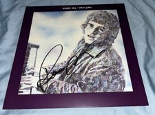 Bernie Taupin Signed Vinyl Album Elton John Empty Sky With Proof