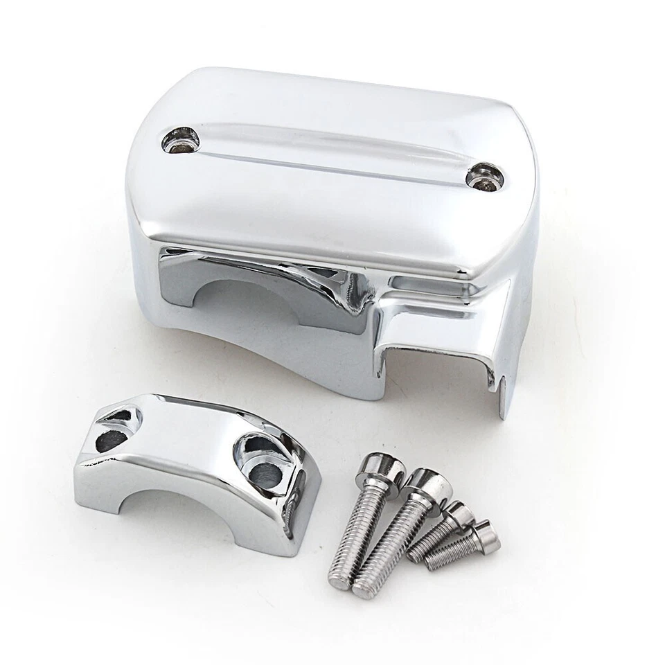 Cubierta de cilindro maestro de freno cromada para Yamaha V Star XVS 650 1100 Custom Classic Foto 3 de 4